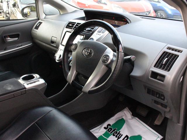 プリウスアルファ Sツーリングセレクション LEDヘッドライト&フォグランプ・Bluetooth接続・バックカメラ・フリップダウンモニター・スマートキー・ETC・オートA/C・社外ウッドコンビハンドル・純正17インチアルミ・プッシュスタート(34枚目)