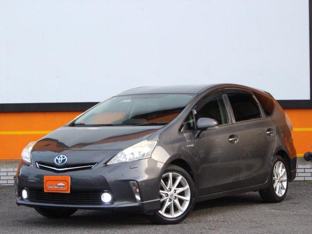 プリウスアルファ Sツーリングセレクション LEDヘッドライト&フォグランプ・Bluetooth接続・バックカメラ・フリップダウンモニター・スマートキー・ETC・オートA/C・社外ウッドコンビハンドル・純正17インチアルミ・プッシュスタート(45枚目)