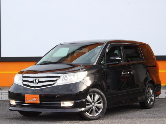 エリシオンプレステージ Ｓ　ＨＤＤナビスペシャルパッケージ　ハーフレザーシート・両側電動スライドドア・フリップダウンモニター・バックカメラ・スマートキー・ウッドコンビハンドル・ＥＴＣ・ＨＩＤヘッドライト・オートＡ／Ｃ・ＨＤＤナビ・ドアバイザー・純正１７アルミ（45枚目）