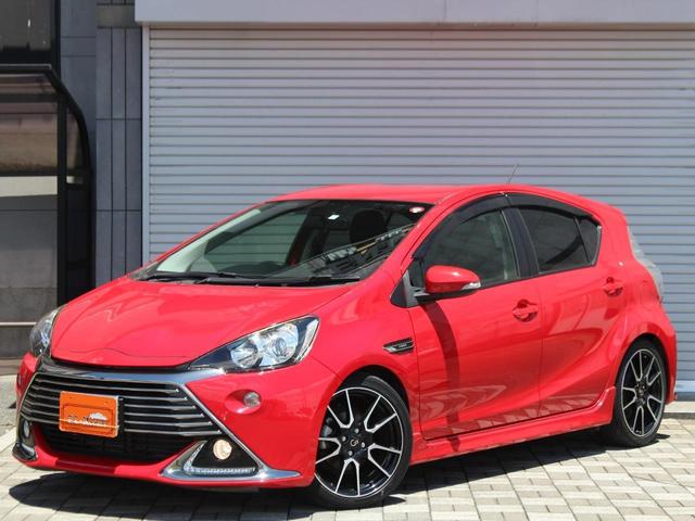 アクア G G’s LEDヘッドライト・フォグ・専用エアロ/アルミホイール/ハーフレザーシート・シートヒーター・ナビ・Bluetooth接続・フルセグ・Bカメラ・DVD再生・スマートキー(47枚目)