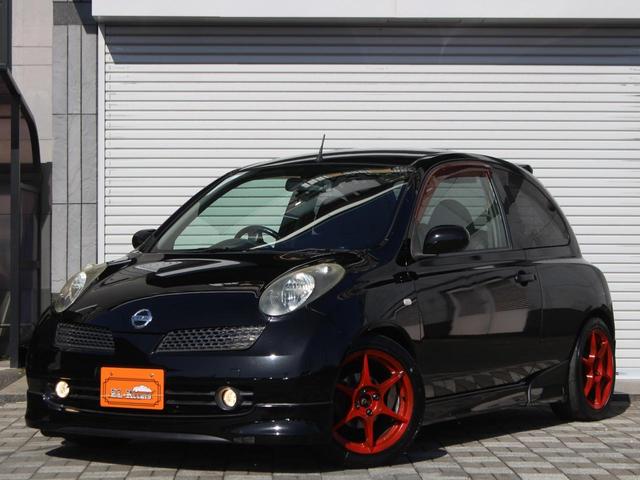 マーチ 12SR 5速MT・BuddyClub16inAW・タナベ車高調・HIDヘッドライト・キーレス・ETC・ディスプレイオーディオ・専用黒×橙コンビシート・純正エアロ(42枚目)