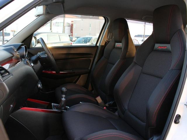 スイフトスポーツ ベースグレード 6速MT・クルーズコントロール・スマートキー・ETC・LEDヘッドライト・フォグランプ・プッシュスタート・シートヒーター・純正17インチAW・ウインカーミラー・オートエアコン・純正OPデカール(6枚目)