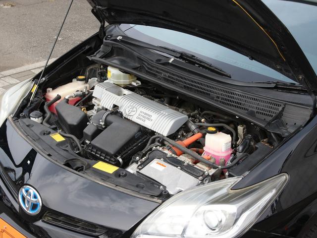 プリウス Ｓ　後期型・純正ＯＰナビ・フルセグ・Ｂｌｕｅｔｏｏｔｈ接続・バックカメラ・ＥＴＣ・スマートキー・プッシュスタート・ＨＩＤヘッドライト・社外１５インチＡＷ・ウインカーミラー・オートエアコン・ドアバイザー（31枚目）