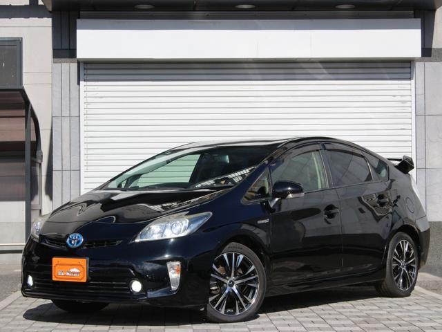 プリウス Ｓ　後期型・ＨＤＤナビ・フルセグ・バックカメラ・Ｂｌｕｅｔｏｏｔｈ接続・ＥＴＣ・ドライブレコーダー・スマートキー・プッシュスタート・ＨＩＤヘッドライト・フォグランプ・レオニス１７インチＡＷ・レーダー探知機（27枚目）