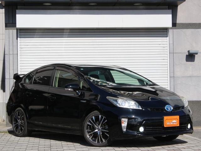 プリウス Ｓ　後期型・ＨＤＤナビ・フルセグ・バックカメラ・Ｂｌｕｅｔｏｏｔｈ接続・ＥＴＣ・ドライブレコーダー・スマートキー・プッシュスタート・ＨＩＤヘッドライト・フォグランプ・レオニス１７インチＡＷ・レーダー探知機（28枚目）