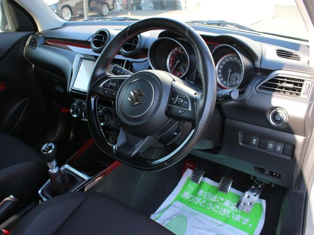 スイフトスポーツ ベースグレード　６速ＭＴ・セーフティＰＫＧ・全方位カメラＰＫＧ・８インチナビ・ＥＴＣ・フルセグ・Ｂｌｕｅｔｏｏｔｈ・アダプティブクルーズコントロール・スマートキー・ＬＥＤヘッドライト・ＨＫＳマフラー・ＲＡＹＳ１７ＡＷ（41枚目）