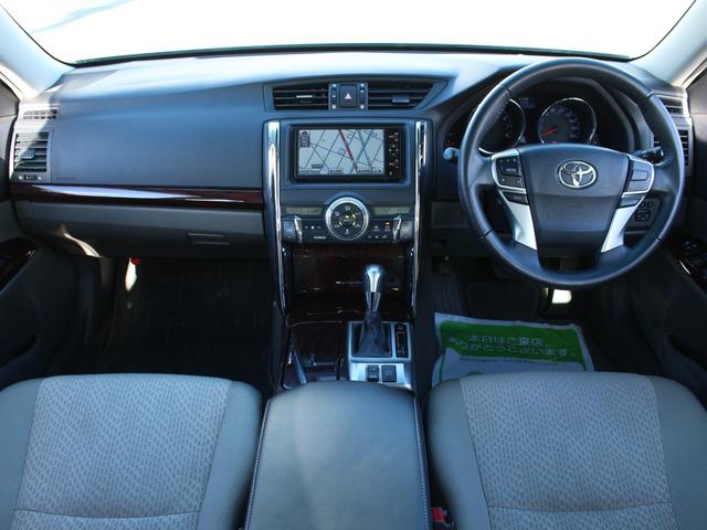 マークX 250G リラックスセレクション ワンオーナー・HDDナビ・地デジ・Bluetooth接続・バックカメラ・スマートキー・プッシュスタート・ETC・電動シート・HIDヘッドライト・フォグランプ・純正16インチAW・ウインカーミラー(4枚目)