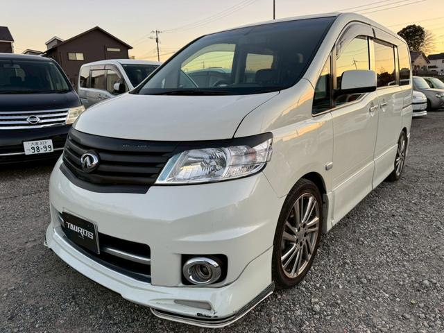 セレナ ハイウェイスター　メーカーオプションナビ／社外１８インチアルミホイール／フロントエアロ／バックカメラ／フリップダウンモニター／ＥＴＣ／オートマニュアルエアコン／ユーザーワンオーナー買取車／スマートキー（5枚目）