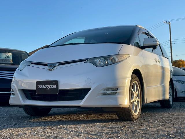 エスティマ ２．４アエラス　Ｇエディション　ナビ／テレビ／ＥＴＣ／両側電動スライドドア／スマートプッシュスタート／オートライト／電格ミラー／パワーウィンドウ／パワーステアリング／シシガーソケット／純正アルミホイール（5枚目）