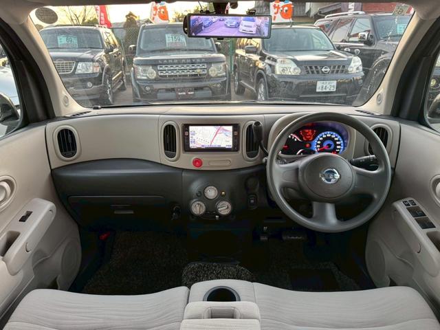 キューブ １５Ｘ　ナビ／テレビ／Ｂｌｕｅｔｏｏｔｈ／デジタルインナーミラー／ＥＴＣ／マニュアルエアコン／シガーソケット／電格ミラー／レベライザー／パワーウィンドウ／パワーステアリング／社外アルミホイール（18枚目）