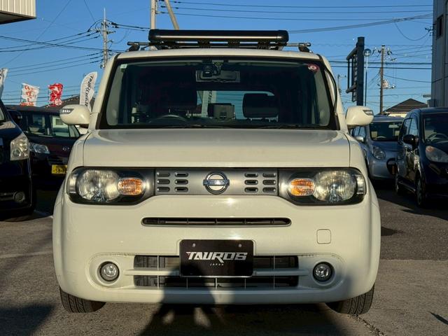 キューブ １５Ｘ　Ｍセレクション　社外ナビ／社外１５インチアルミホイール／ＨＩＤヘッドライト／マニュアルエアコン／ＥＴＣ／スマートキー／プッシュスタート／スペアキー／運転席助手席エアバック／ユーザー買取車（6枚目）