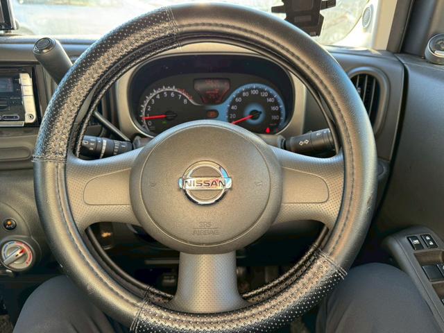 キューブ １５Ｘ　Ｍセレクション　社外ナビ／社外１５インチアルミホイール／ＨＩＤヘッドライト／マニュアルエアコン／ＥＴＣ／スマートキー／プッシュスタート／スペアキー／運転席助手席エアバック／ユーザー買取車（31枚目）