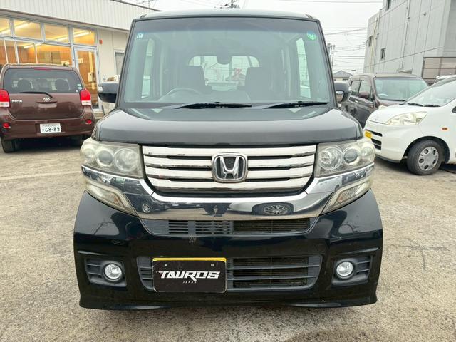 N-BOXカスタム G・Lパッケージ ユーザー買取車/ナビ/両側電動スライドドア/スマートキー/プッシュスタート/純正14インチアルミホイール/HIDヘッドライト/運転席助手席エアバック/スペアキー(6枚目)