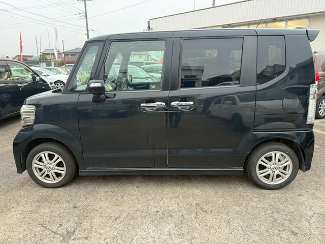 N-BOXカスタム G・Lパッケージ ユーザー買取車/ナビ/両側電動スライドドア/スマートキー/プッシュスタート/純正14インチアルミホイール/HIDヘッドライト/運転席助手席エアバック/スペアキー(12枚目)