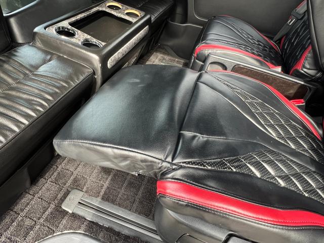 ハイエースワゴン ＧＬ　ファインテックツアラー／４キャプテンシート１０人乗／両側スライドドア左パワースライド／フルエアロ／ボンネット／リアスポ／オーバーＦ／１８ＡＷ／ＬＥＤテール／ナビ＆サブモニター＆Ｗフリップダウンモニター（35枚目）