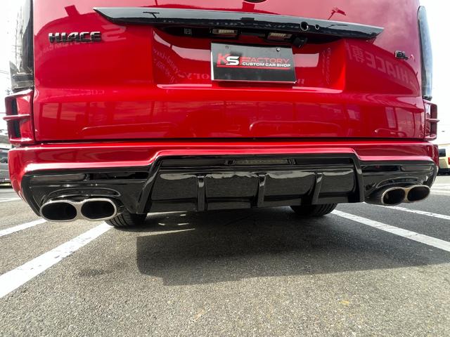 ハイエースワゴン GL ファインテックツアラー/4キャプテンシート10人乗/両側スライドドア左パワースライド/フルエアロ/ボンネット/リアスポ/オーバーF/18AW/LEDテール/ナビ&サブモニター&Wフリップダウンモニター(74枚目)