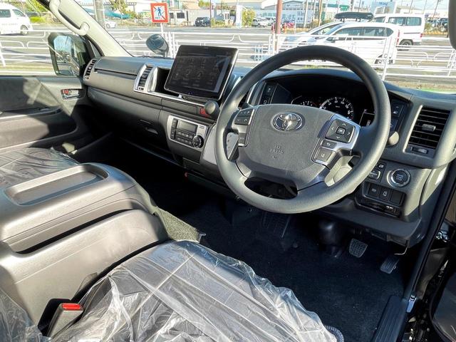 ハイエースワゴン ＧＬ　未登録新車／４ＷＤ／Ｖｅｒ２内装架装サルーン２／フルフラット／対座対面シート／フローリング加工／ＢＩＧ－Ｘ１１インチ／アルパイン後席モニター／前後ドラレコ／ヘッドライトオリジナル塗装／１８インチＡＷ／（45枚目）