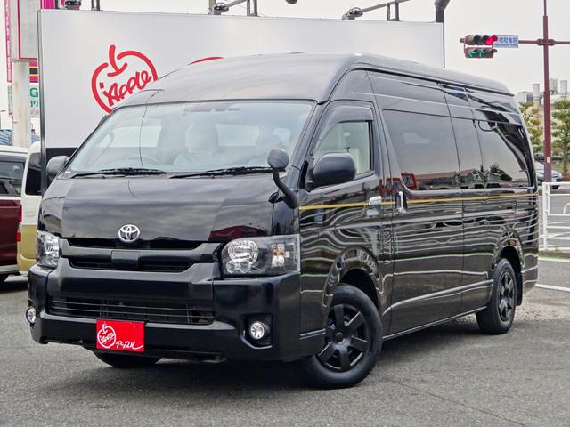 ハイエースコミューター スーパーロングＧＬ　３ナンバー１０人乗り構造変更／普通免許／特設カラー２０２ソリッドブラック／インナーブラックＬＥＤヘッドライト／ＴＳＳ衝突軽減装置／バックカメラ／ＥＴＣ／パワースライドドア／スマートキープッシュスタート（5枚目）