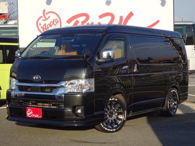 ハイエースワゴン ＧＬ　ユーザー買取車／内装架装／ベッドキット／キャンピングカー仕様／フルセグナビ／後席モニター／フリップダウンモニター／フローリング仕様／パノラミックビュ／全方位カメラ／フルフラット／ユーアイビークル足回り（2枚目）
