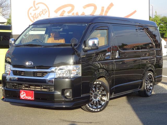 ハイエースワゴン ＧＬ　ユーザー買取車／内装架装／ベッドキット／キャンピングカー仕様／フルセグナビ／後席モニター／フリップダウンモニター／フローリング仕様／パノラミックビュ／全方位カメラ／フルフラット／ユーアイビークル足回り（8枚目）