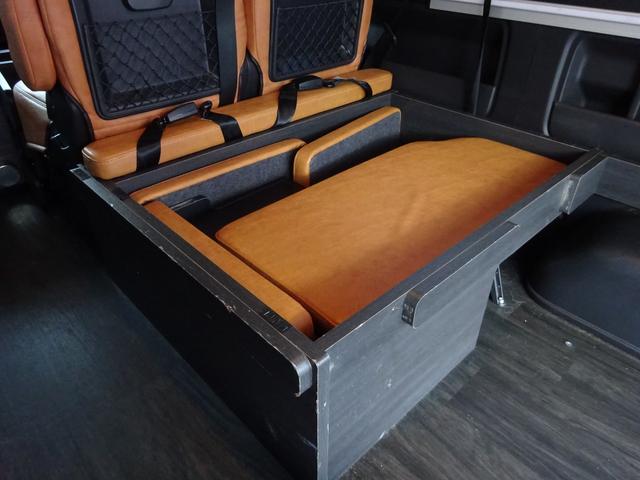 ハイエースワゴン ＧＬ　ユーザー買取車／内装架装／ベッドキット／キャンピングカー仕様／フルセグナビ／後席モニター／フリップダウンモニター／フローリング仕様／パノラミックビュ／全方位カメラ／フルフラット／ユーアイビークル足回り（51枚目）