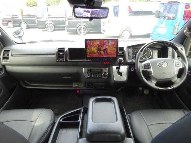 ハイエースワゴン GL ファインテックツアラー/バットフェイスボンネット/ローダウン/強化スタビライザー/ALPINE BICX/ALPINEフリップダウン12.8型/パノラミックビューモニター/KBレーシング18インチAW(2枚目)