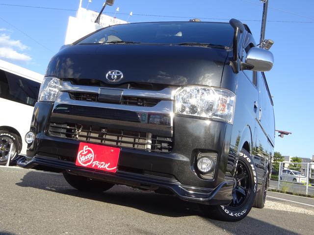 ハイエースバン スーパーGL ダークプライムII Essexフロントデュフィーザー/フルフラット/ルームキャリア/フルセグナビ/バックカメラ/ETC/LEDヘッドライト/ETC/スマートキー/プッシュスタート/社外AW16インチ/トーヨータイヤ(6枚目)