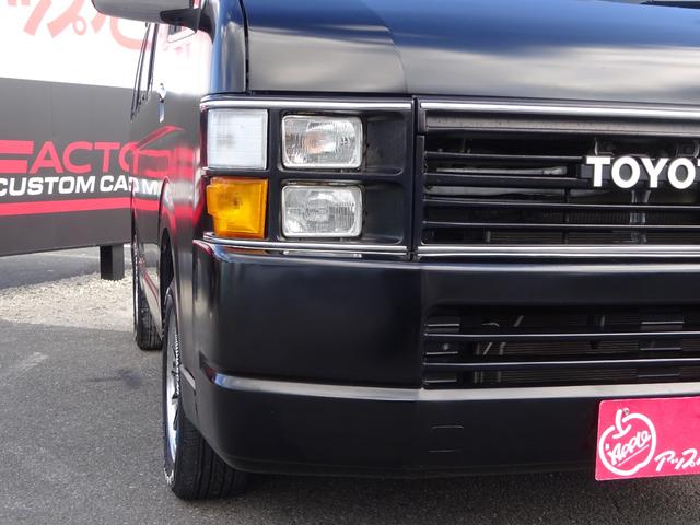 ハイエースワゴン ＧＬ　Ｒｅｎｏｃａコーストライン／角目４灯／パワースライドドア／アルパインＢＩＧ－Ｘ１１インチフルセグナビ／後席モニター／マッドブラック全塗装／４ＷＤ車／３ナンバー１０人乗り乗用／車検整備付／１７インチＡＷ（32枚目）