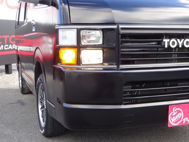 ハイエースワゴン ＧＬ　Ｒｅｎｏｃａコーストライン／角目４灯／パワースライドドア／アルパインＢＩＧ－Ｘ１１インチフルセグナビ／後席モニター／マッドブラック全塗装／４ＷＤ車／３ナンバー１０人乗り乗用／車検整備付／１７インチＡＷ（33枚目）