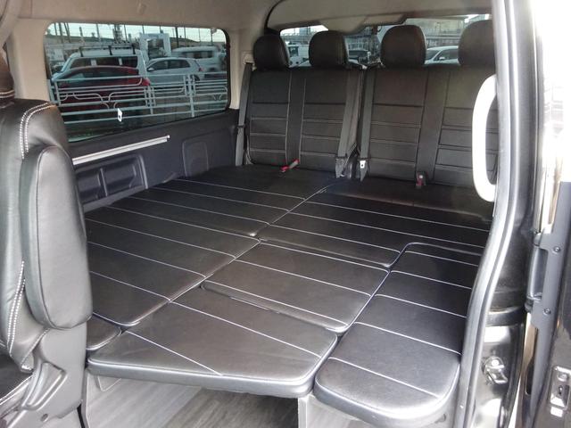 ハイエースワゴン GL FLEX内装架装Ver1/ワンオーナー車/フルフラットベッド/床フローリング加工/脱着式テーブル/パノラミックビューモニター/全方位カメラ/フルセグナビ/ETC/デジタルインナーミラー/17インチAW(61枚目)