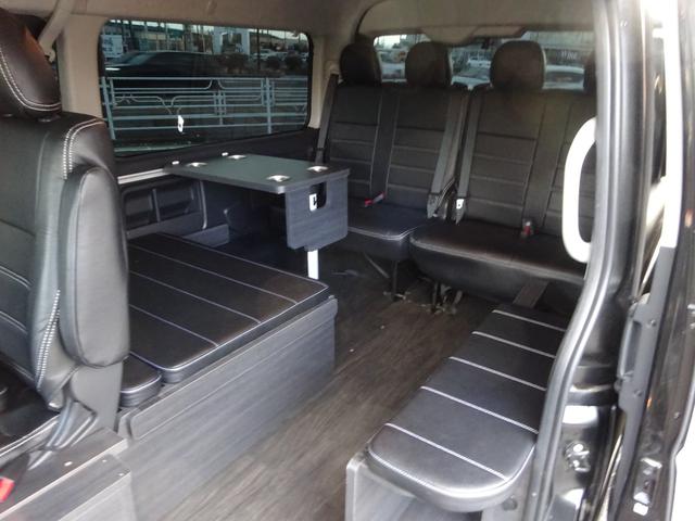 ハイエースワゴン GL FLEX内装架装Ver1/ワンオーナー車/フルフラットベッド/床フローリング加工/脱着式テーブル/パノラミックビューモニター/全方位カメラ/フルセグナビ/ETC/デジタルインナーミラー/17インチAW(63枚目)