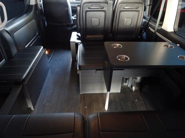 ハイエースワゴン GL FLEX内装架装Ver1/ワンオーナー車/フルフラットベッド/床フローリング加工/脱着式テーブル/パノラミックビューモニター/全方位カメラ/フルセグナビ/ETC/デジタルインナーミラー/17インチAW(64枚目)