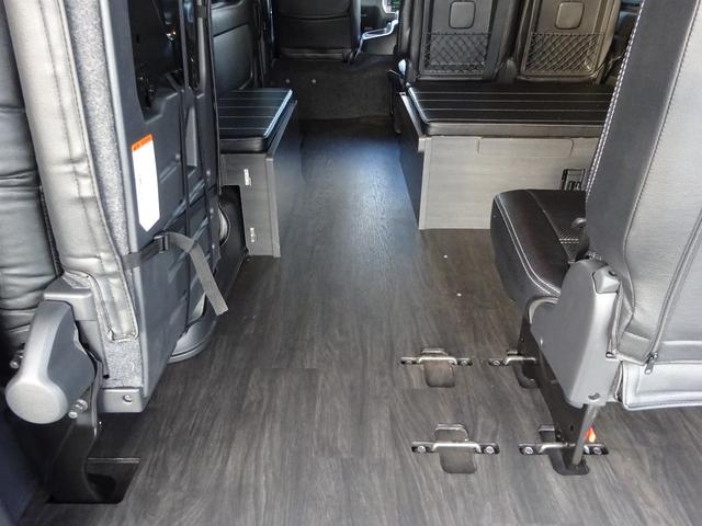 ハイエースワゴン GL FLEX内装架装Ver1/ワンオーナー車/フルフラットベッド/床フローリング加工/脱着式テーブル/パノラミックビューモニター/全方位カメラ/フルセグナビ/ETC/デジタルインナーミラー/17インチAW(70枚目)
