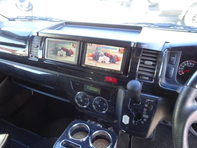 ハイエースワゴン ＧＬ　内装架装／ベッドキット／床フローリング加工／７型フェイス／ＳＤフルセグナビ／後席モニター／ＥＴＣ／パワースライドドア／コンビハンドル／シートカバー／１９インチＡＷ／フルエアロ／インナーブラックライト／（49枚目）
