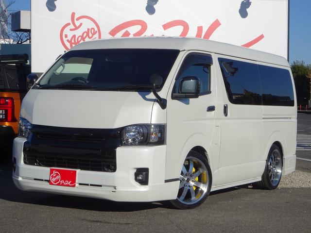 ハイエースワゴン ＧＬ　内装架装／ベッドキット／床フローリング加工／７型フェイス／ＳＤフルセグナビ／後席モニター／ＥＴＣ／パワースライドドア／コンビハンドル／シートカバー／１９インチＡＷ／フルエアロ／インナーブラックライト／（79枚目）