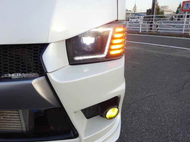 ハイエースワゴン GL ユーザー買取車/ジョーカーデザインフルエアロ/ALPINE BICX/ヴァレンティーヘッドライト/ヴァレンティーLEDテールランプ/ルーフスポイラー/社外ホイール17インチ/フルカスタム(19枚目)