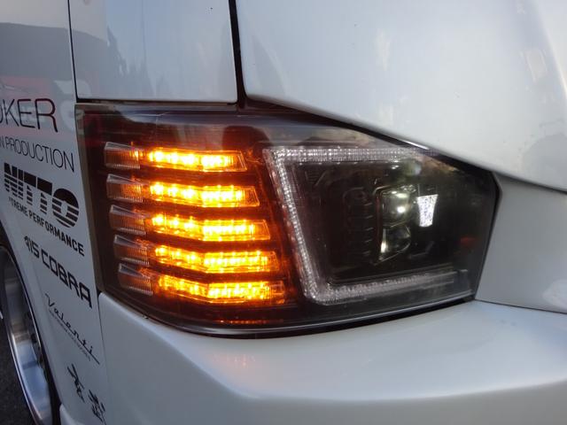 ハイエースワゴン GL ユーザー買取車/ジョーカーデザインフルエアロ/ALPINE BICX/ヴァレンティーヘッドライト/ヴァレンティーLEDテールランプ/ルーフスポイラー/社外ホイール17インチ/フルカスタム(23枚目)