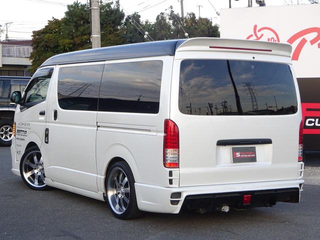 ハイエースワゴン GL ユーザー買取車/ジョーカーデザインフルエアロ/ALPINE BICX/ヴァレンティーヘッドライト/ヴァレンティーLEDテールランプ/ルーフスポイラー/社外ホイール17インチ/フルカスタム(36枚目)