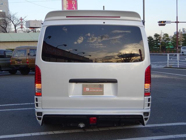 ハイエースワゴン GL ユーザー買取車/ジョーカーデザインフルエアロ/ALPINE BICX/ヴァレンティーヘッドライト/ヴァレンティーLEDテールランプ/ルーフスポイラー/社外ホイール17インチ/フルカスタム(37枚目)