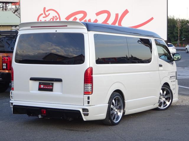 ハイエースワゴン GL ユーザー買取車/ジョーカーデザインフルエアロ/ALPINE BICX/ヴァレンティーヘッドライト/ヴァレンティーLEDテールランプ/ルーフスポイラー/社外ホイール17インチ/フルカスタム(38枚目)