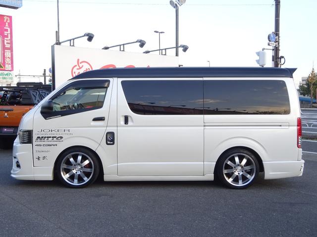 ハイエースワゴン GL ユーザー買取車/ジョーカーデザインフルエアロ/ALPINE BICX/ヴァレンティーヘッドライト/ヴァレンティーLEDテールランプ/ルーフスポイラー/社外ホイール17インチ/フルカスタム(39枚目)