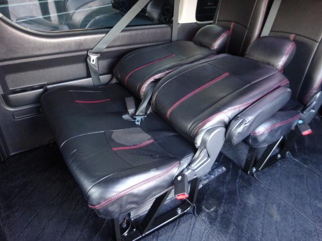 ハイエースワゴン GL ユーザー買取車/ジョーカーデザインフルエアロ/ALPINE BICX/ヴァレンティーヘッドライト/ヴァレンティーLEDテールランプ/ルーフスポイラー/社外ホイール17インチ/フルカスタム(74枚目)