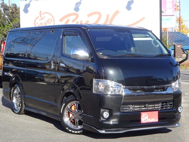 ハイエースバン スーパーGL ダークプライム ワンオーナー車/415コブラフルエアロ/バッドフェイスボンネット/415コブラバッドテール/415コブラバッドラッカー17インチナスカー/スライドレール付後部座席/ベッドキット/両側パワースライドドア(21枚目)