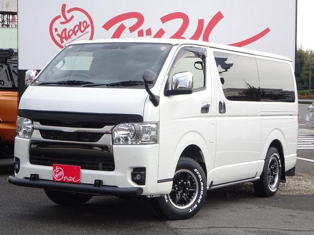 ハイエースバン スーパーＧＬ　ダークプライムＩＩ　ワンオーナー車／４ＷＤ車／新品タイヤ／フローティングナビ／ユーアイビークル前後強化スタビライザー／ツイーター／サブウーファーバックカメラ／ＥＴＣ／ベッドキット４分割式／両側パワースライドドア／１００Ｖ（6枚目）