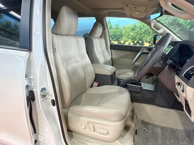 ランドクルーザープラド TX Lパッケージ 禁煙車 サンルーフ 7人乗り 9型ナビ ルーフレール ベージュシート シートエアコン クリアランスソナー レーダークルーズ トヨタセーフティセンス LEDヘッドライト 純正19インチAW ETC(8枚目)