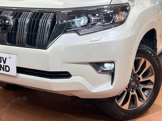 ランドクルーザープラド TX Lパッケージ 禁煙車 サンルーフ 7人乗り 9型ナビ ルーフレール ベージュシート シートエアコン クリアランスソナー レーダークルーズ トヨタセーフティセンス LEDヘッドライト 純正19インチAW ETC(13枚目)