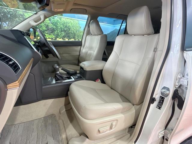 ランドクルーザープラド TX Lパッケージ 禁煙車 サンルーフ 7人乗り 9型ナビ ルーフレール ベージュシート シートエアコン クリアランスソナー レーダークルーズ トヨタセーフティセンス LEDヘッドライト 純正19インチAW ETC(32枚目)