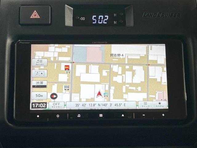 ランドクルーザー７０ ＡＸ　禁煙車　ＳＤナビ　フルセグ　バックカメラ　クルーズコントロール　オートマチックハイビーム　ＬＥＤライト　リヤデフロック　ＵＳＢ端子　純正アルミ１６インチ　ハーフレザー　ＥＴＣ　キーレスエントリー（3枚目）