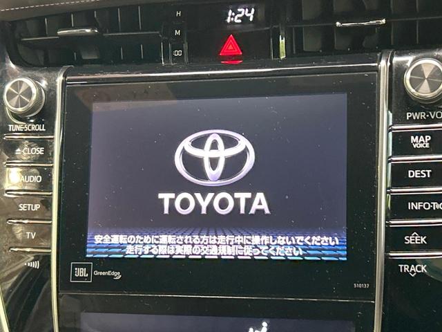 ハリアー プレミアム　アドバンスドパッケージ　スタイルモーヴ　禁煙車　ＪＢＬサウンド　全周囲カメラ　純正９型ナビ　トヨタセーフティセンス　クリアランスソナー　レーダークルーズ　メモリーパワーシート　電動リアゲート　純正１８インチＡＷ　ハーフレザーシート　ＥＴＣ（3枚目）