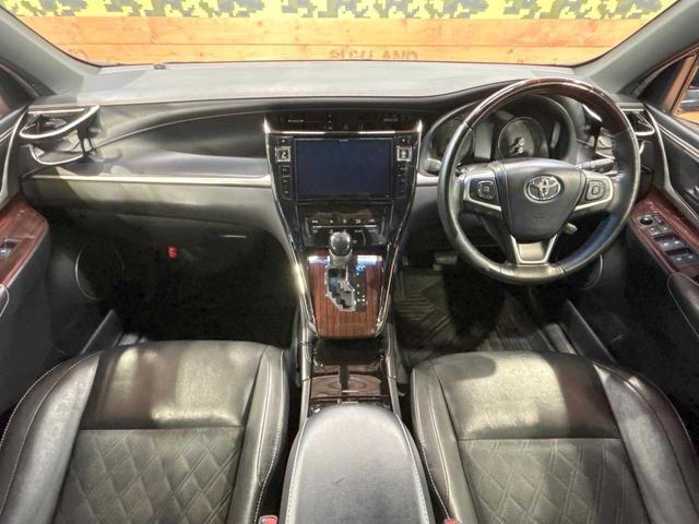 ハリアー プレミアム　ＢＩＧ－Ｘ９型ナビ　バックカメラ　クルーズコントロール　衝突被害軽減システム　車線逸脱防止　電動リアゲート　Ｂｌｕｅｔｏｏｔｈ接続　フルセグＴＶ　パワーシート　禁煙車　１８インチアルミ（2枚目）